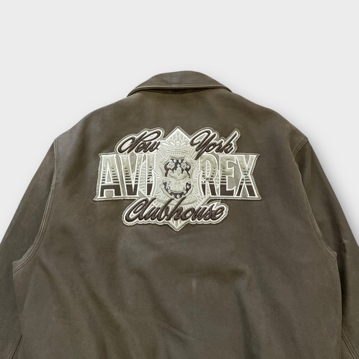 Cuir Avirex USA marron - L