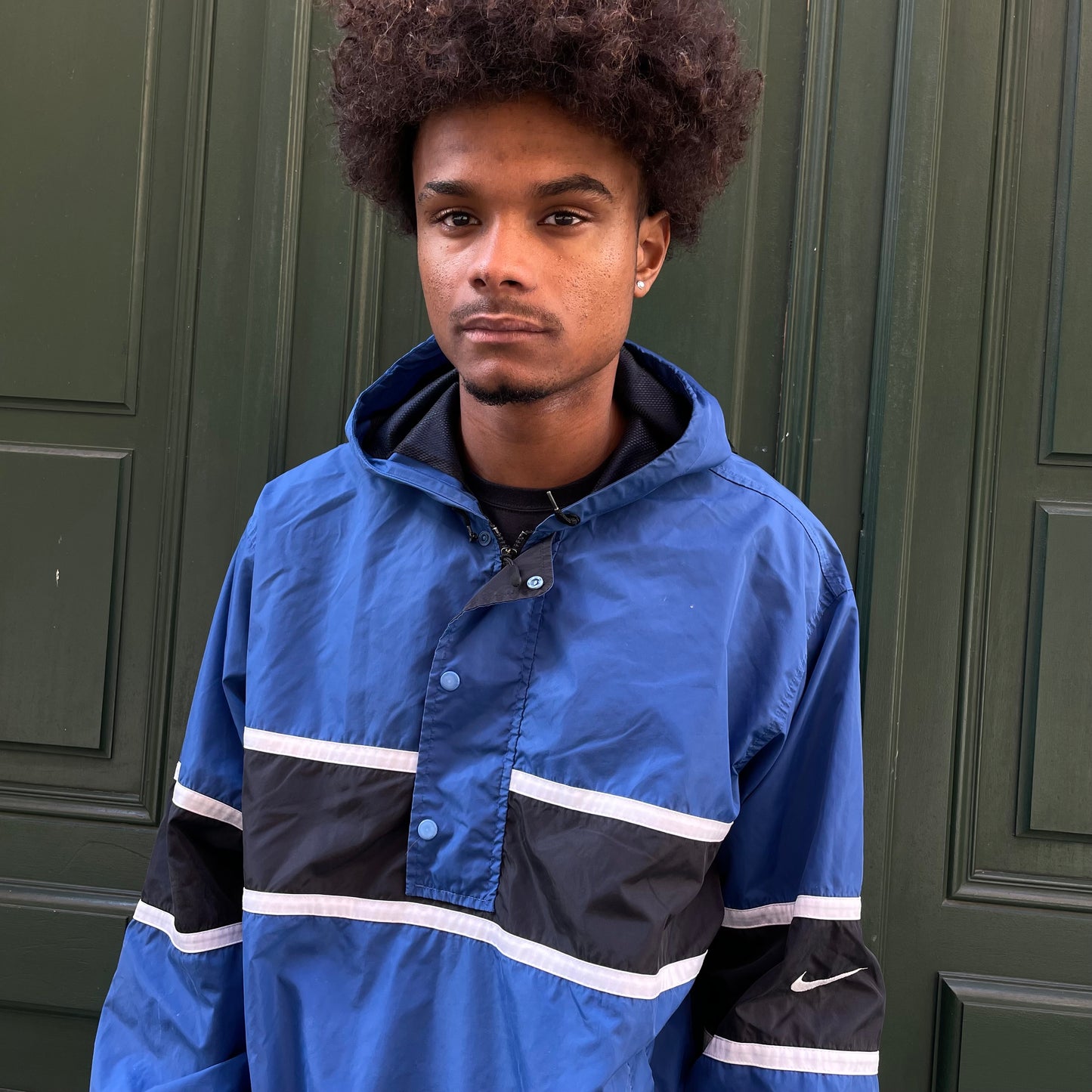 Veste bleu Nike vintage 90's - L