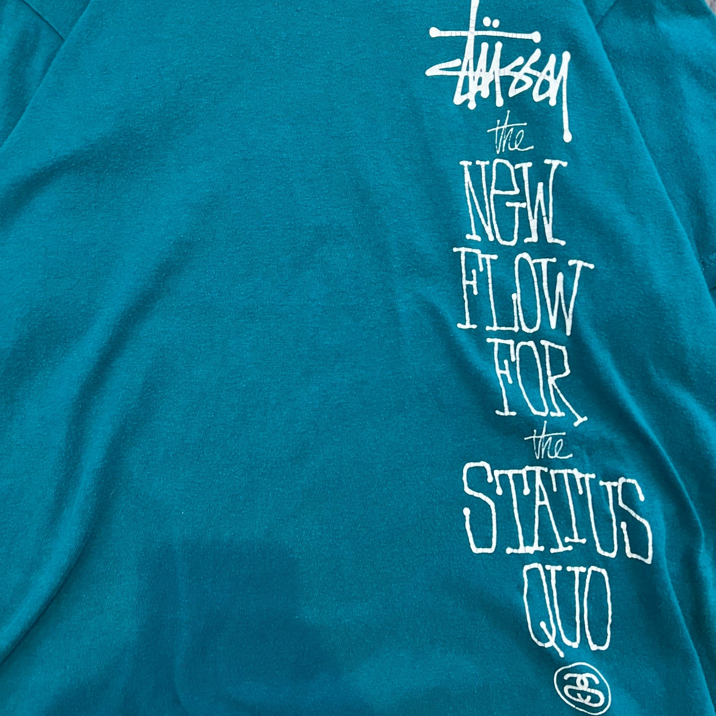 T-Shirt Stussy Bleu Turquoise - M