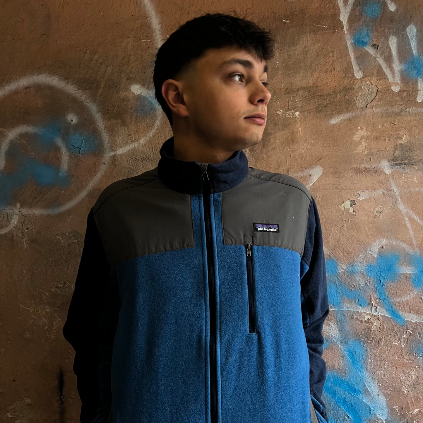 veste polaire Patagonia bleu - L