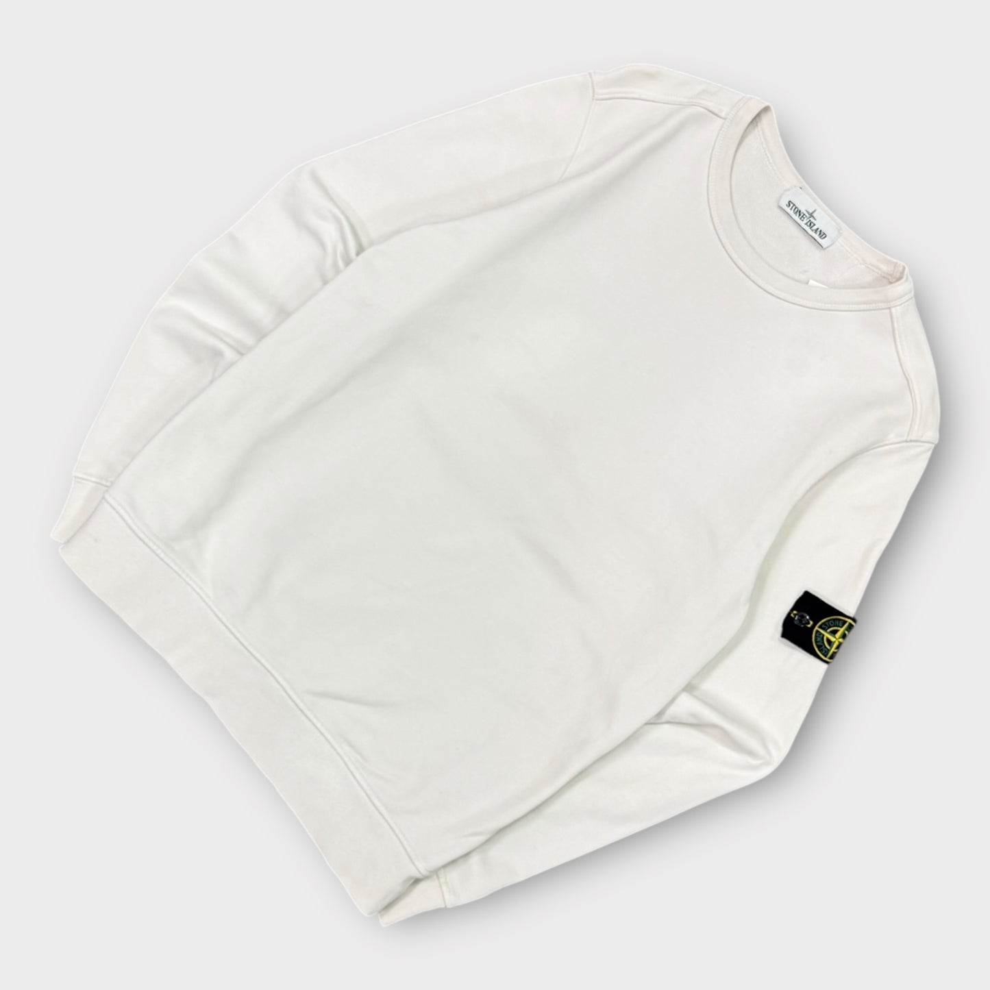 Sweat Stone Island blanc - M