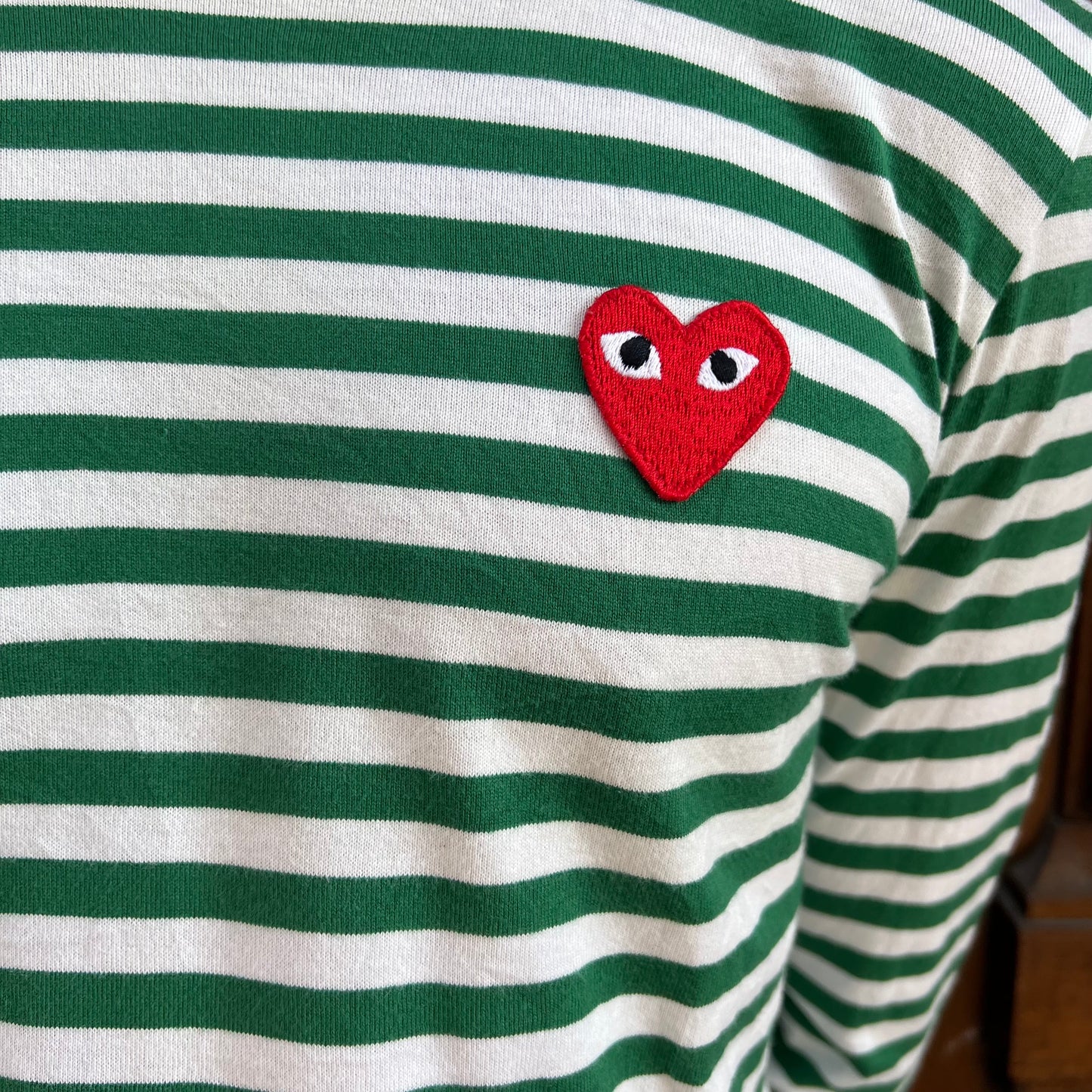 Marinière Comme Des Garçons vert - M