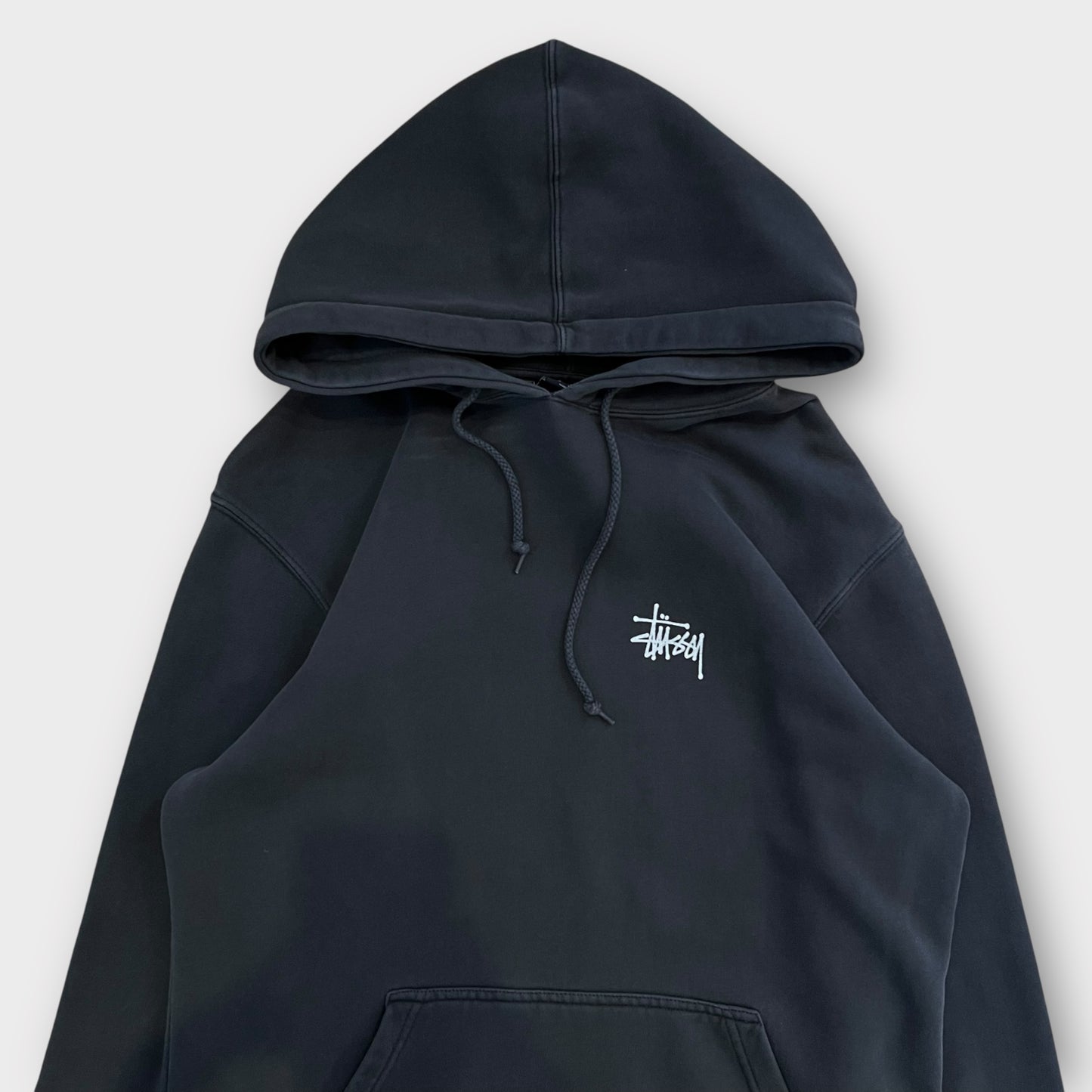 Basic hoodie Stussy gris - M