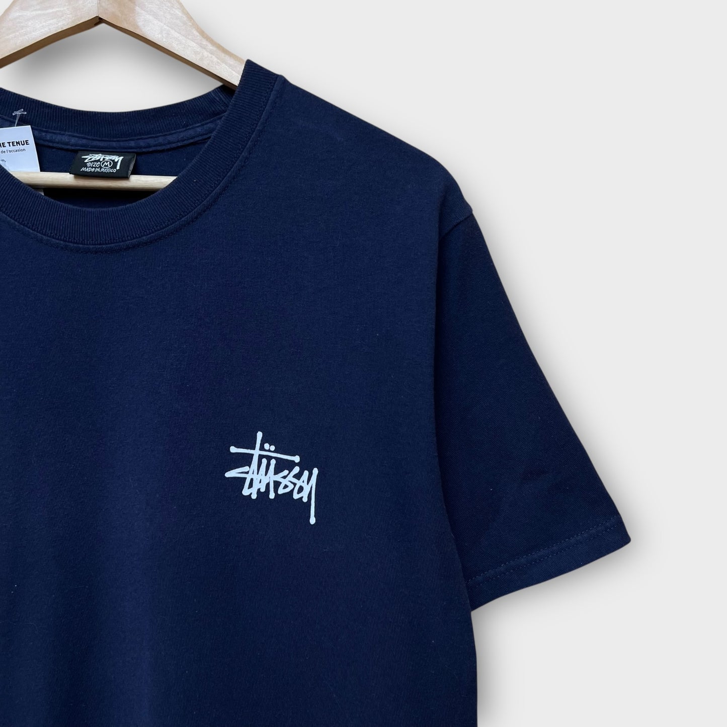 Basic tee Stussy bleu marine - M