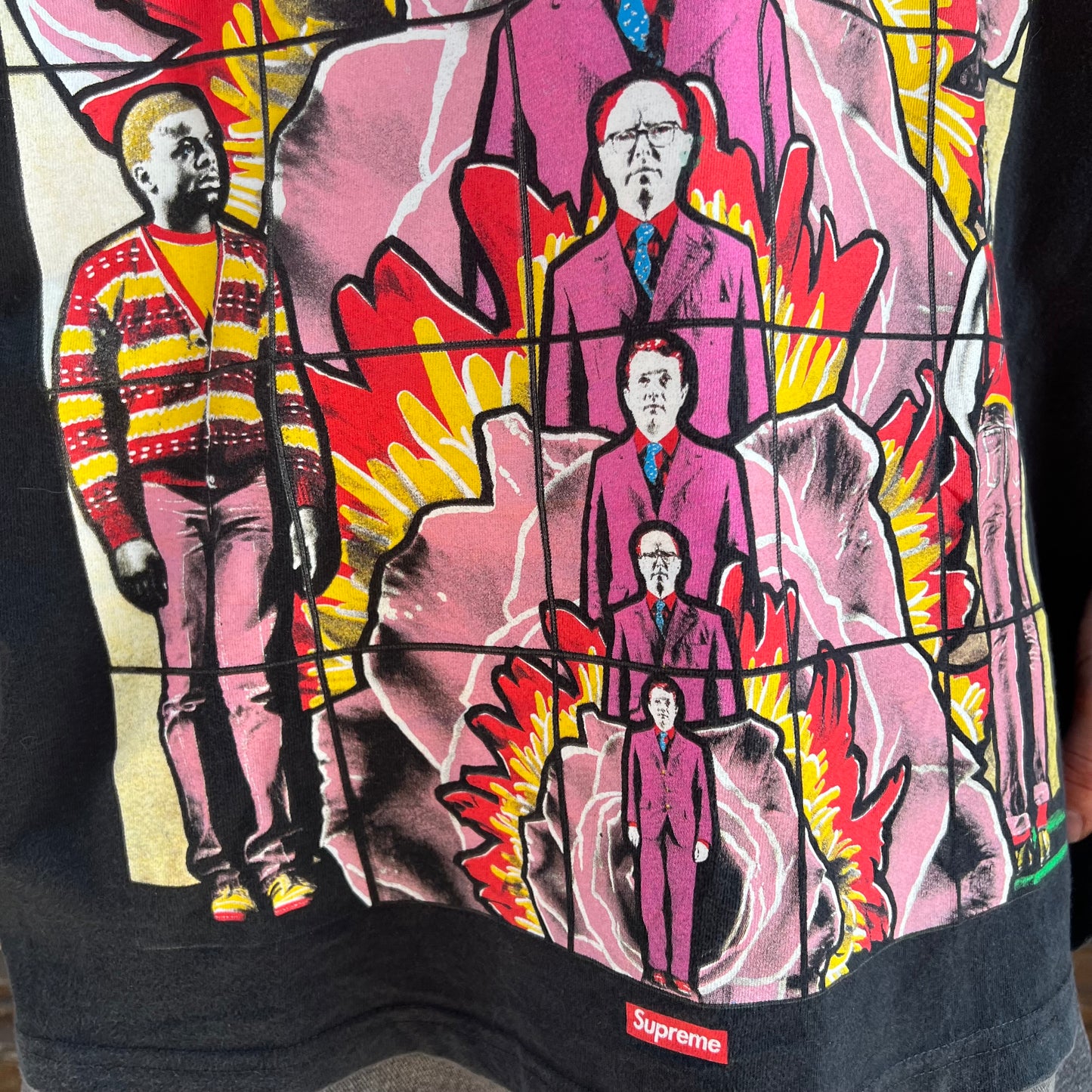 T-shirt Supreme Noir Gilbert & George Death - XL