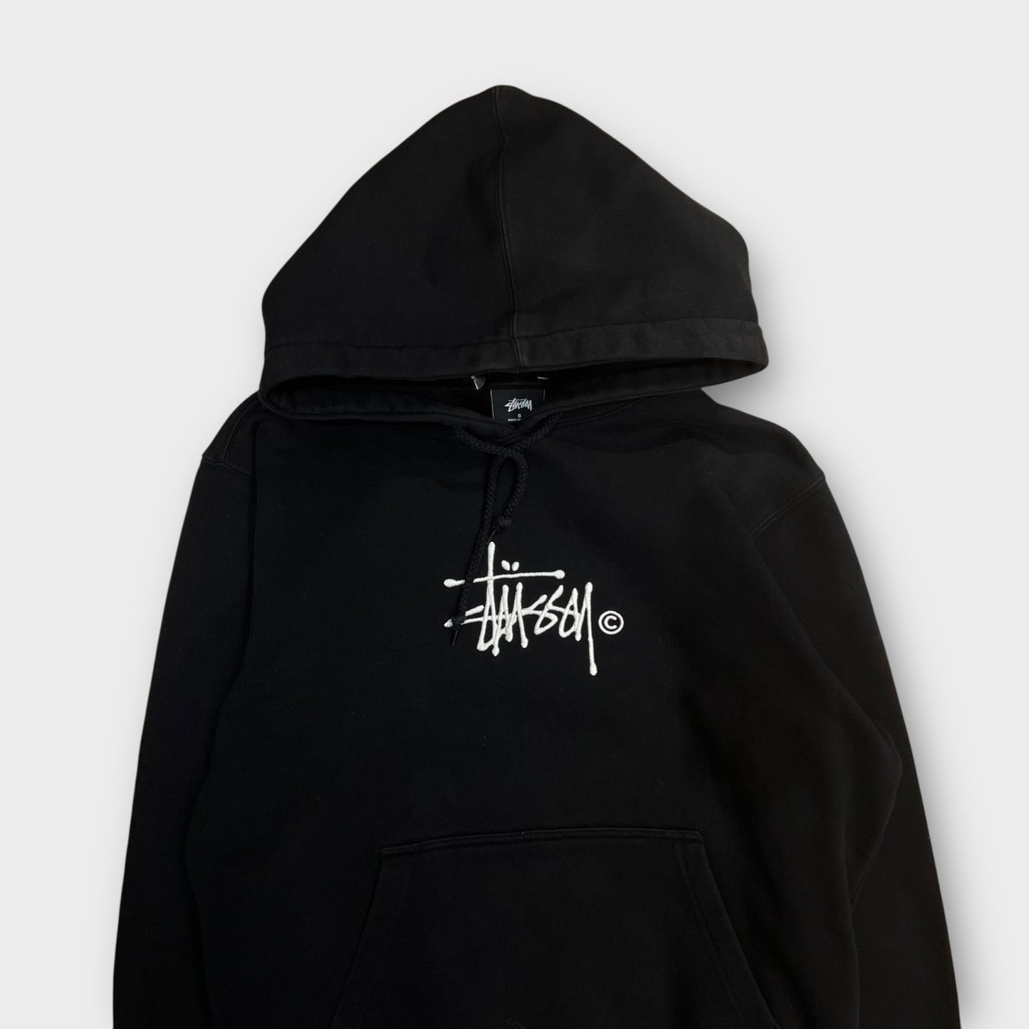 Hoodie Stussy Brodé Spellout Noir - S