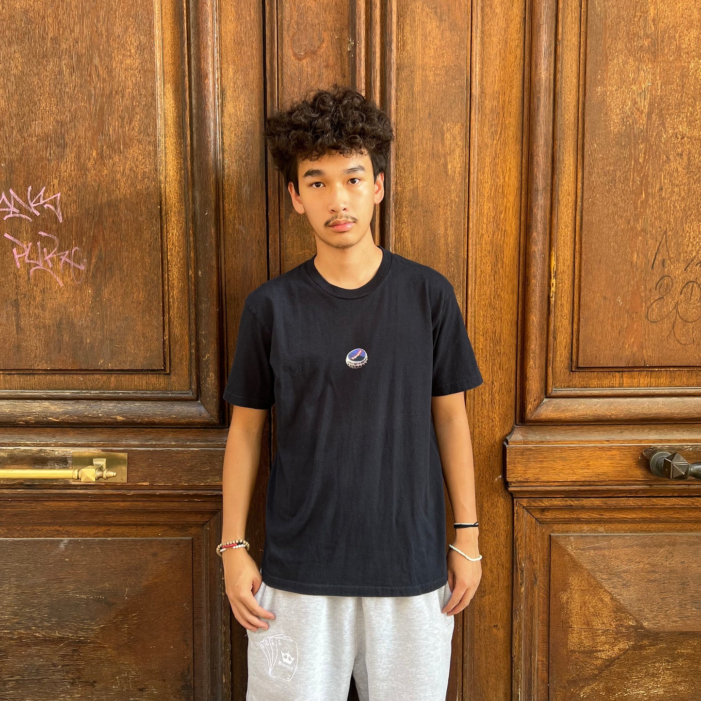 T-shirt Supreme Bottle Cap tee noir - M