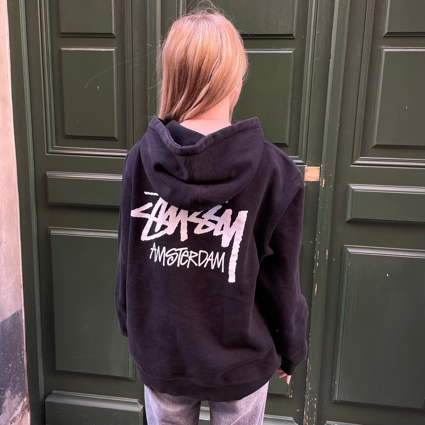 Hoodie Stussy Amsterdam noir - M