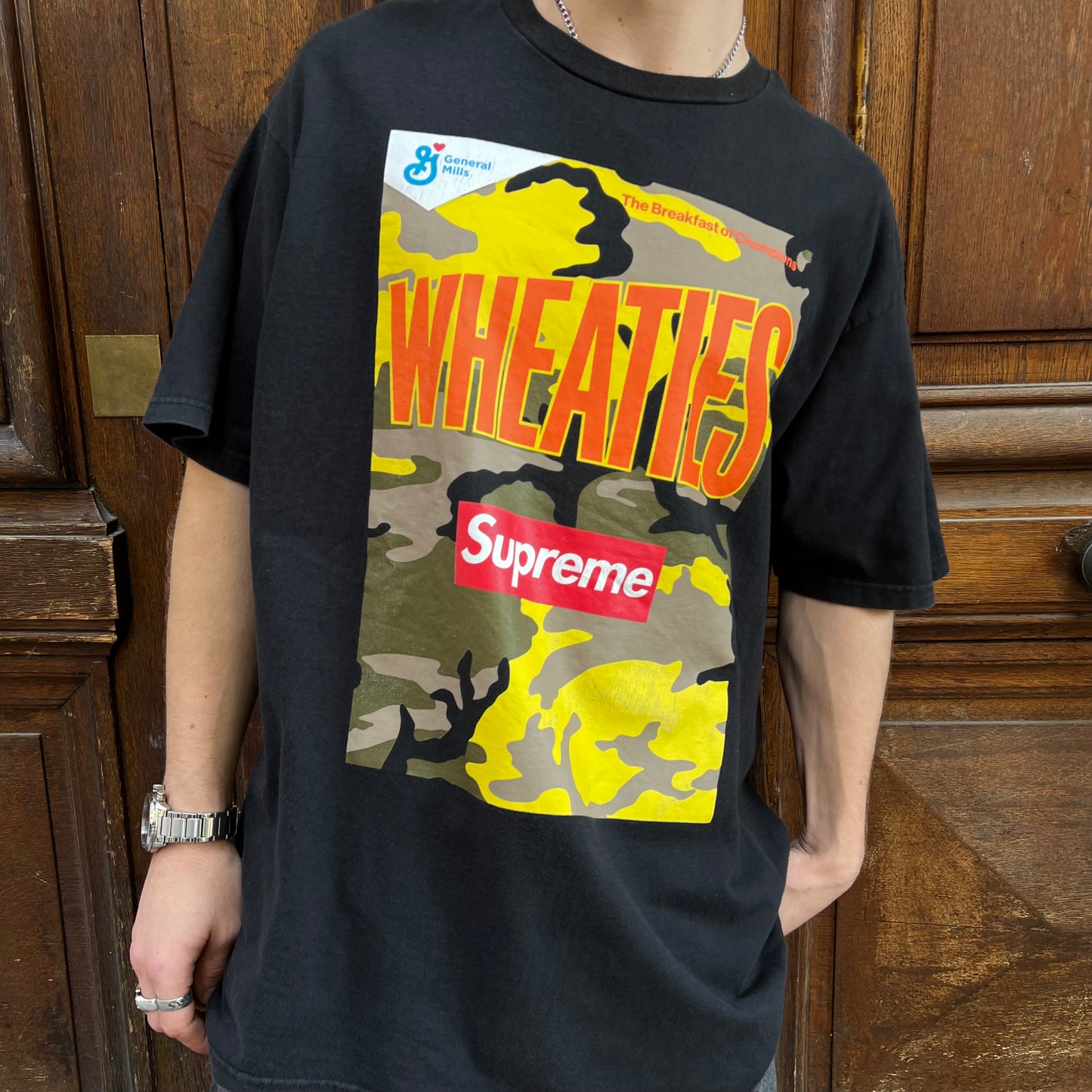 T-shirt Supreme Wheaties noir - XL