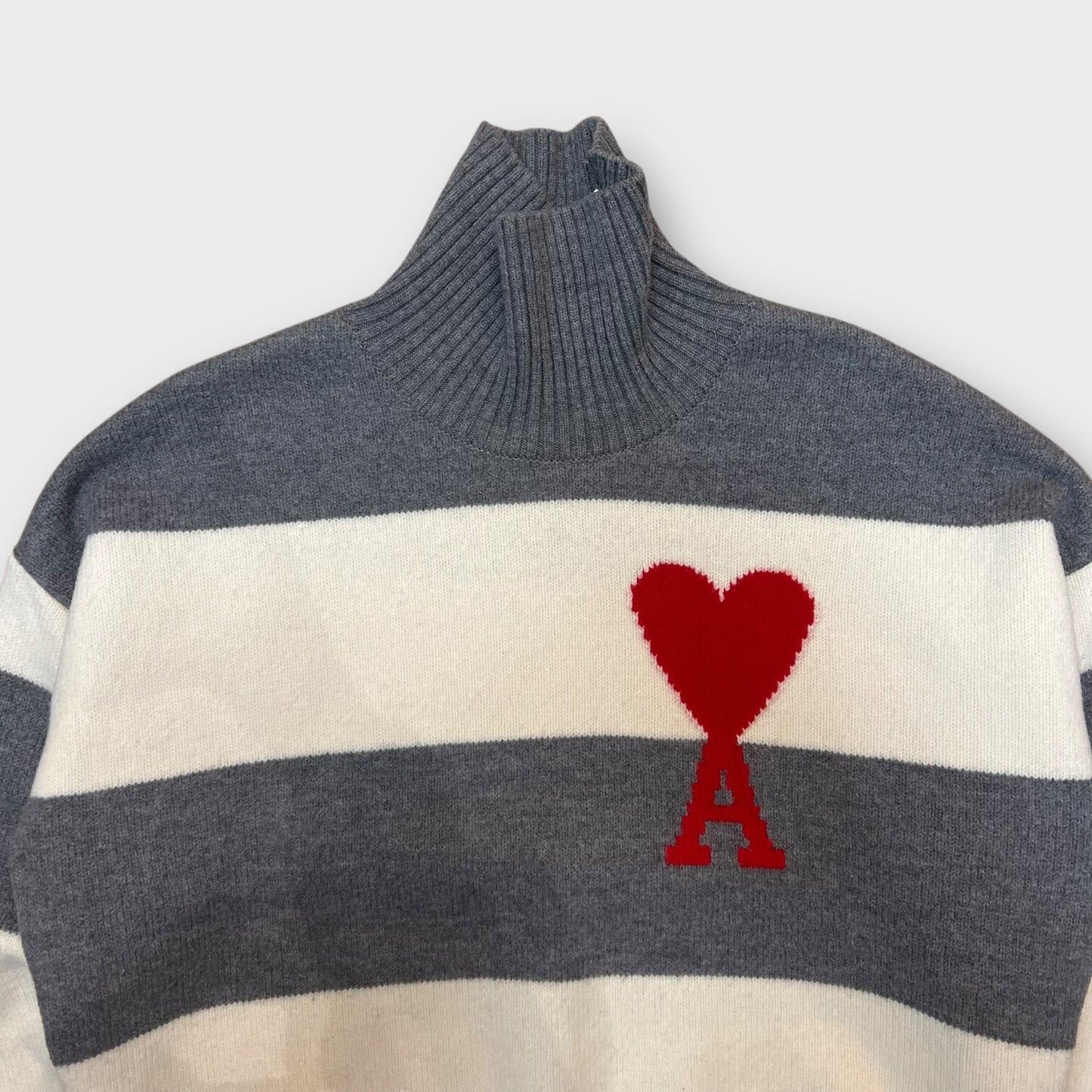 Pull Ami Blanc/Gris - M