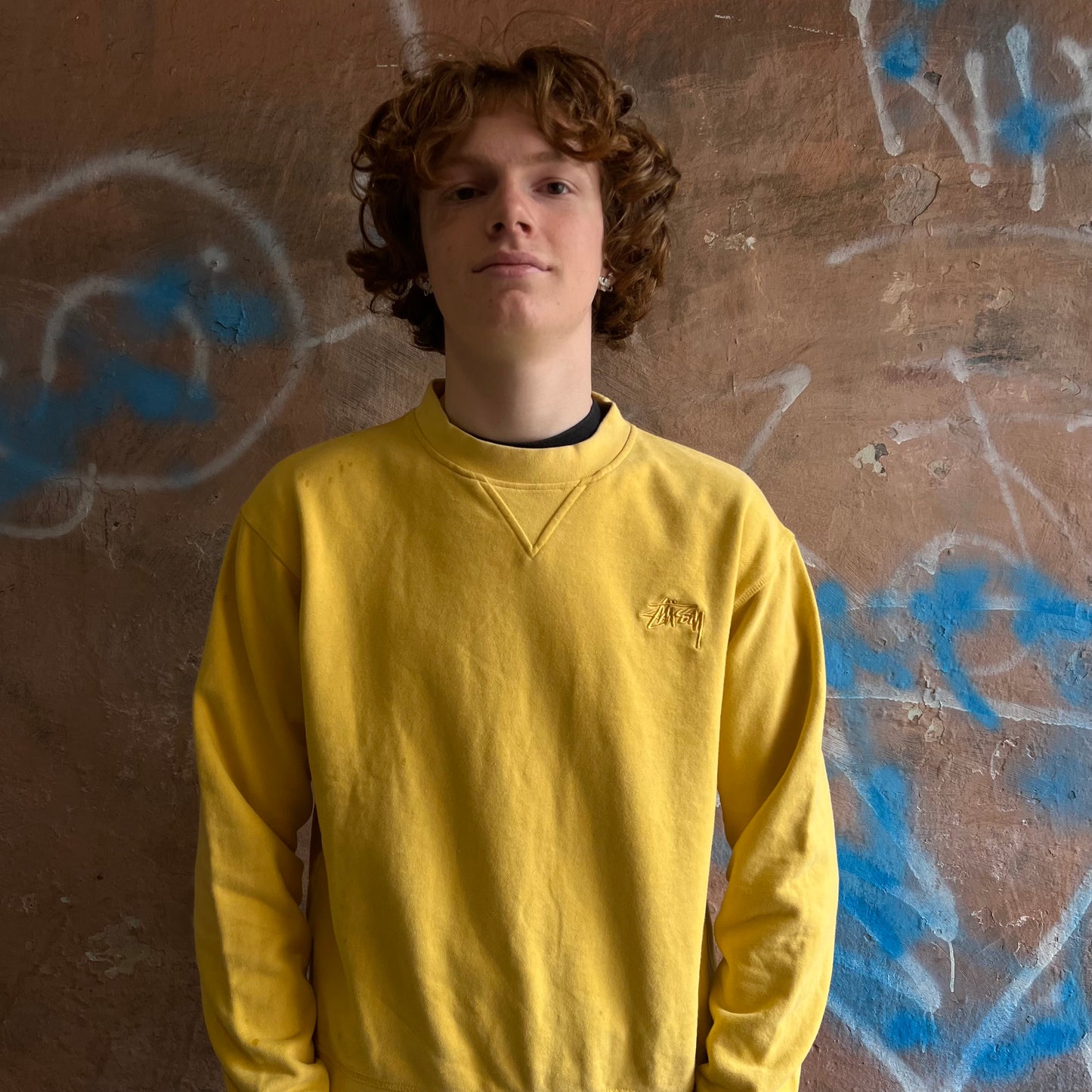 sweat stussy Jaune - M