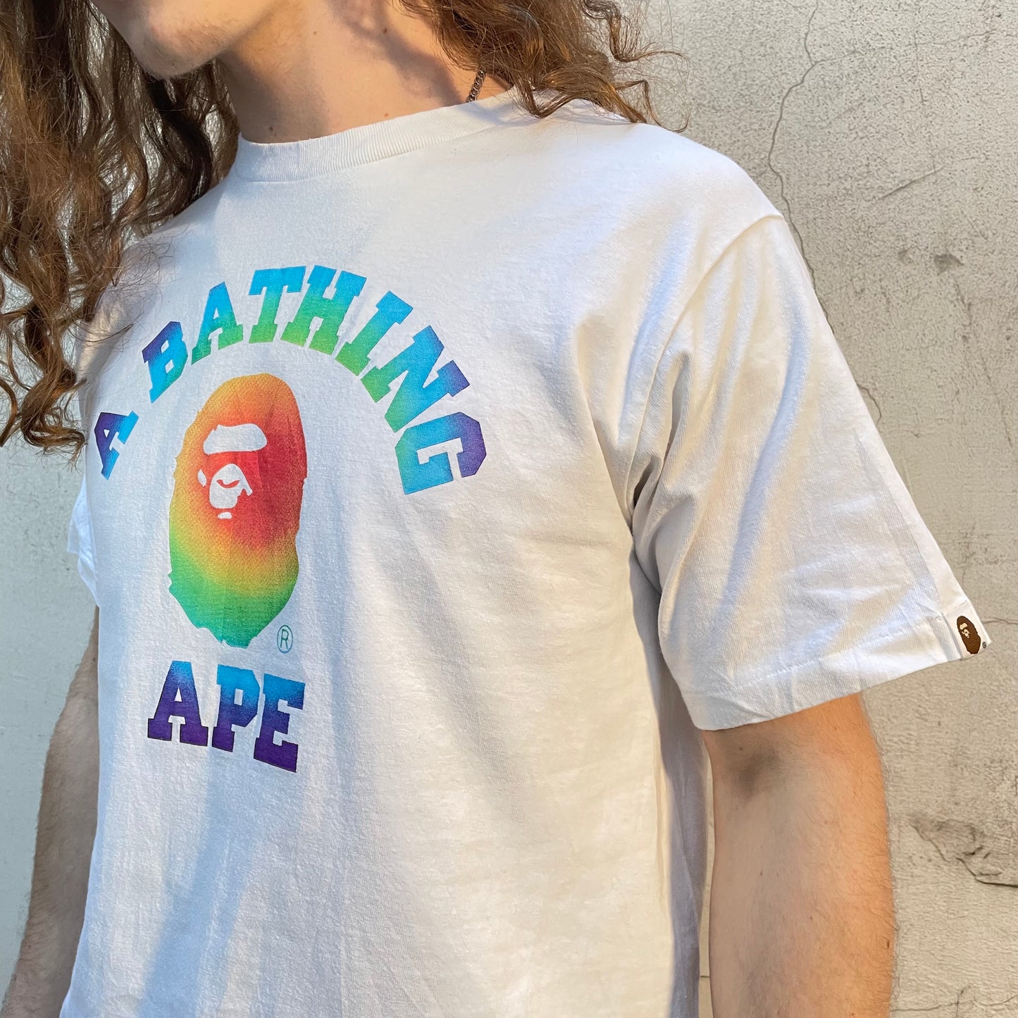 T-shirt Bape Rainbow blanc - M