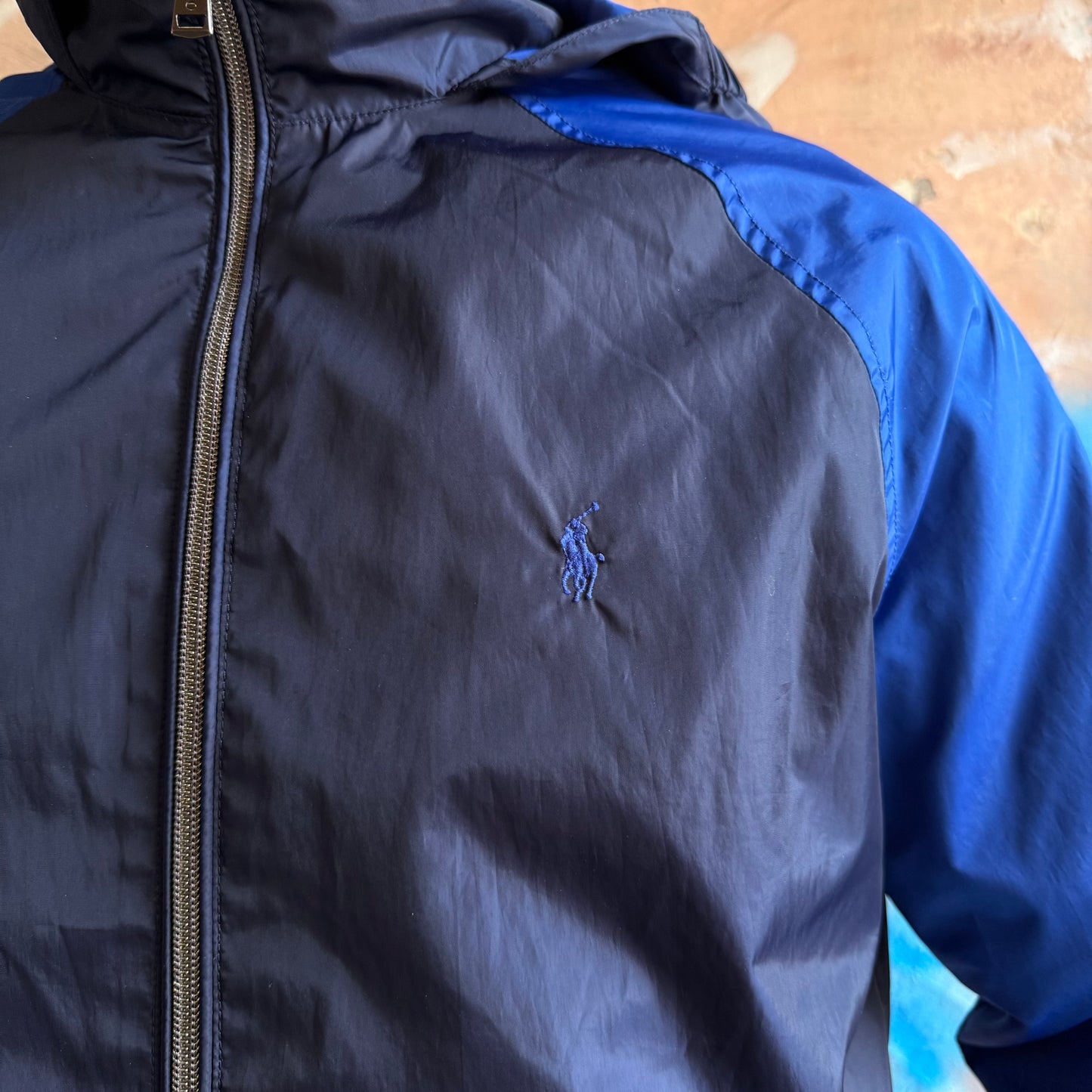 Veste coupe vent ralph lauren bleu - Fit M