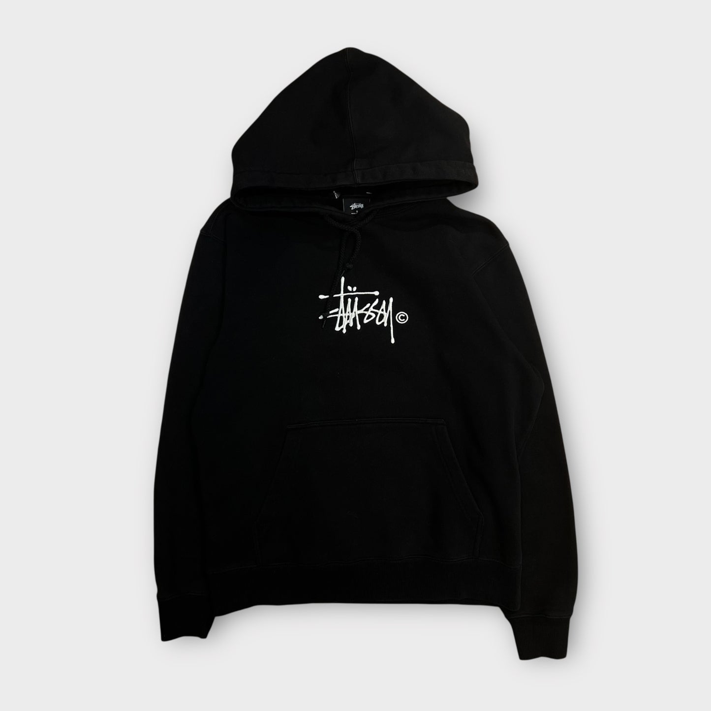Hoodie Stussy Brodé Spellout Noir - S