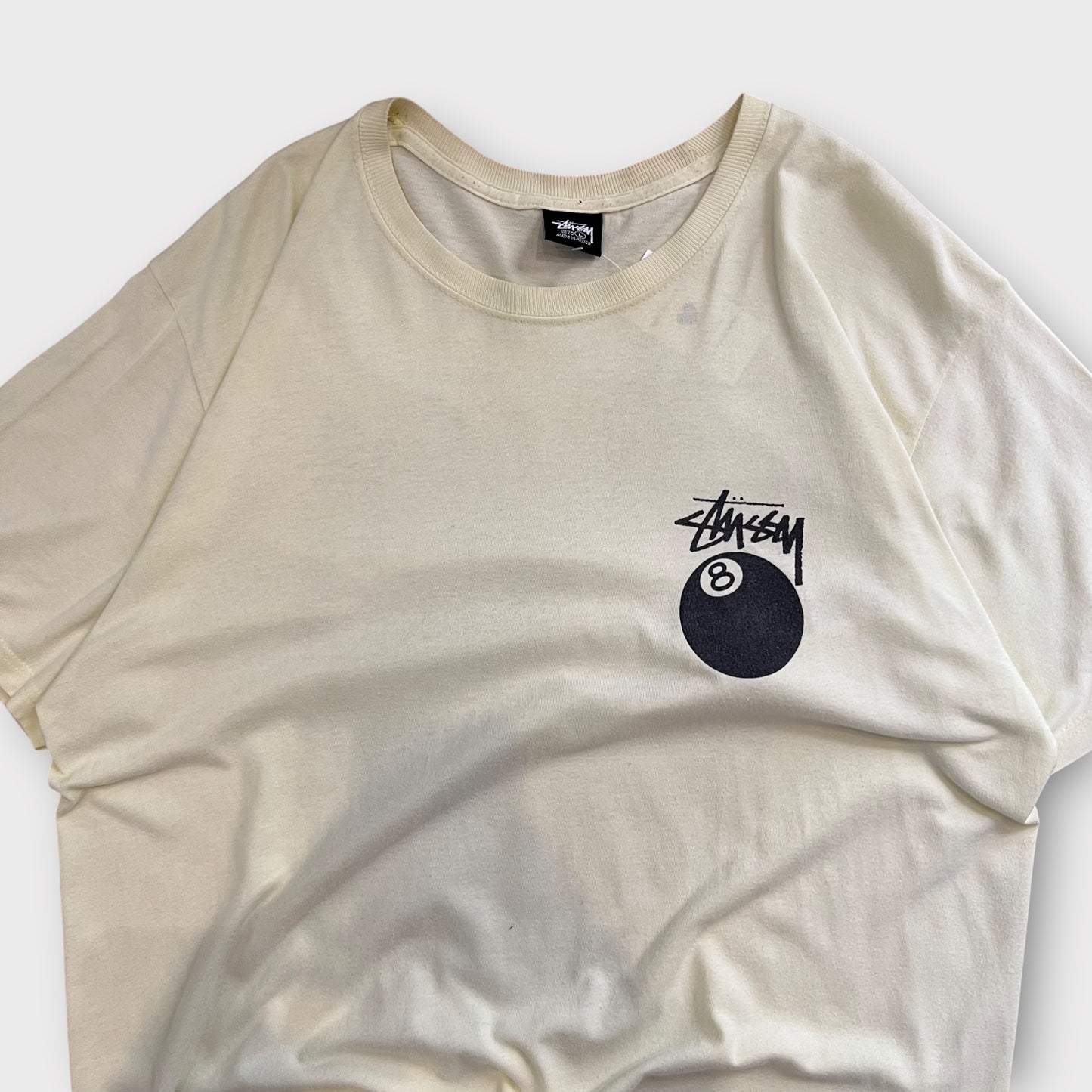 T-Shirt Stussy "8 Ball" Jaune - L