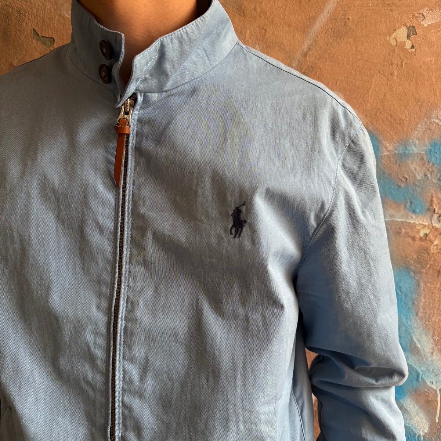 Veste Harrington Ralph Lauren bleu ciel - S