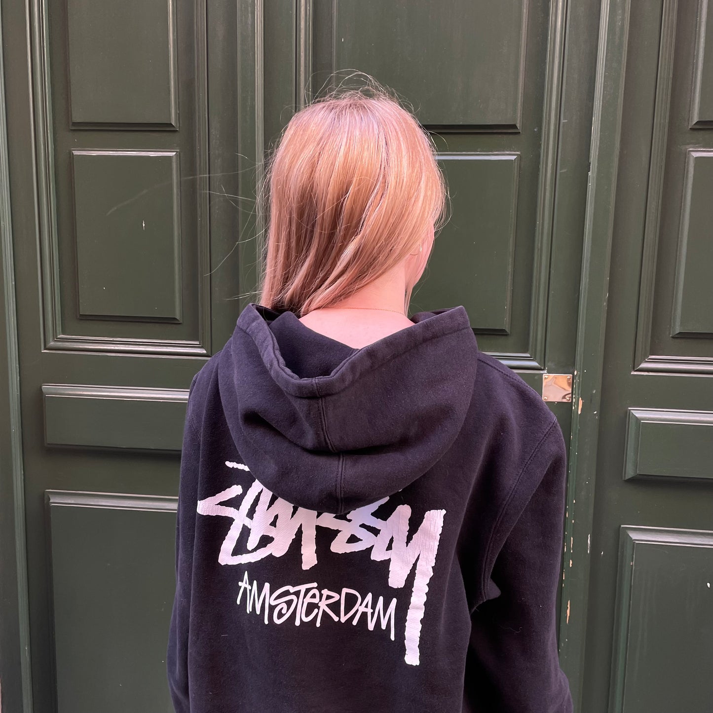 Hoodie Stussy Amsterdam noir - M