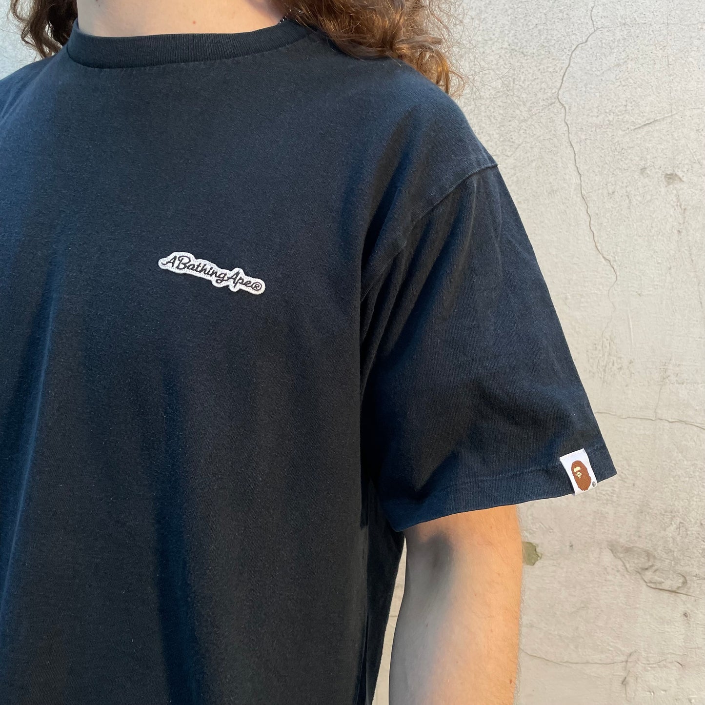 T-shirt Noir Bape A Bathing Ape brodé - L