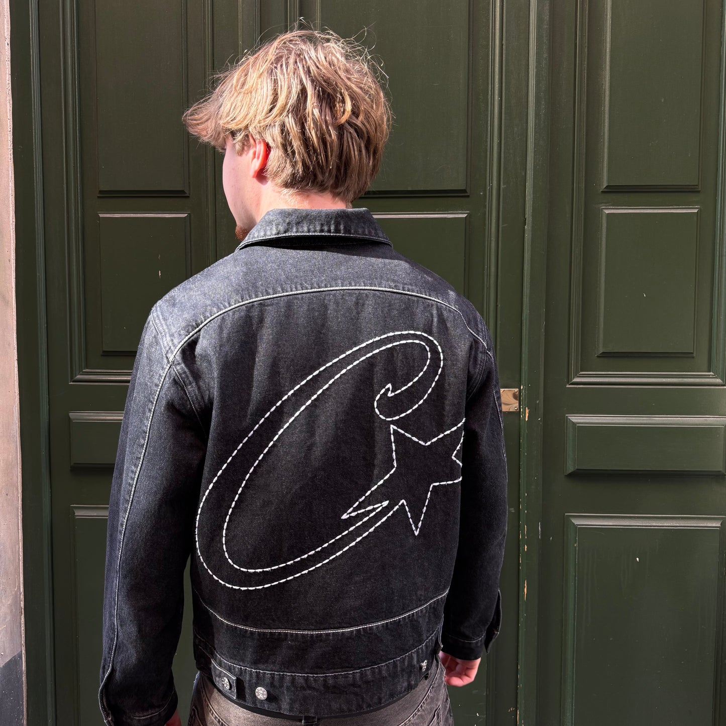 Veste en jeans Corteiz noir
