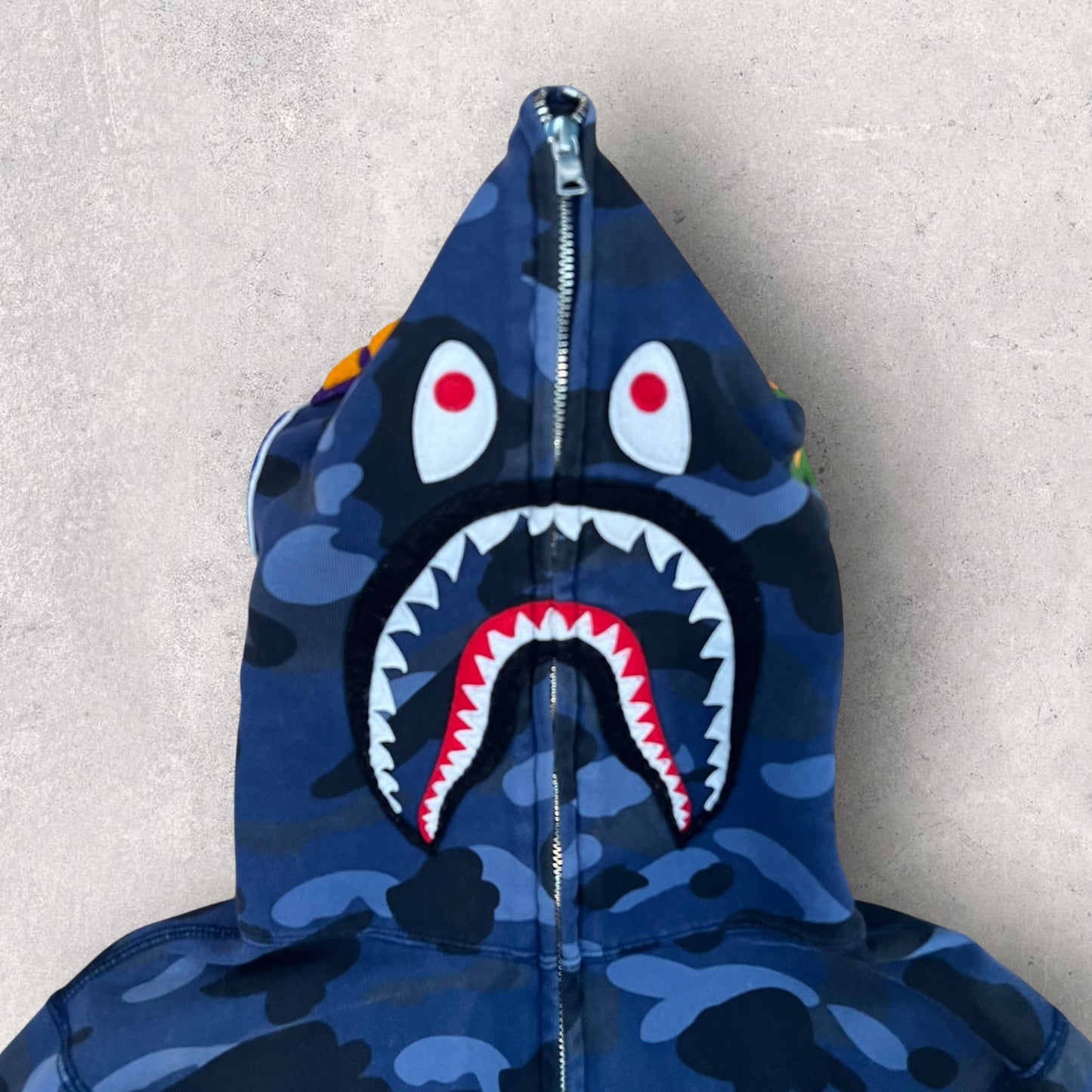 Veste Bape Shark Bleu Camo - S