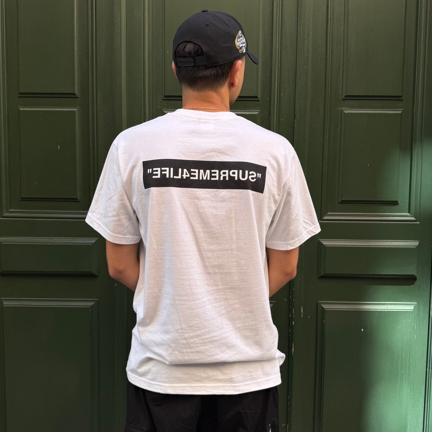 T-shirt Supreme 4 life blanc - M