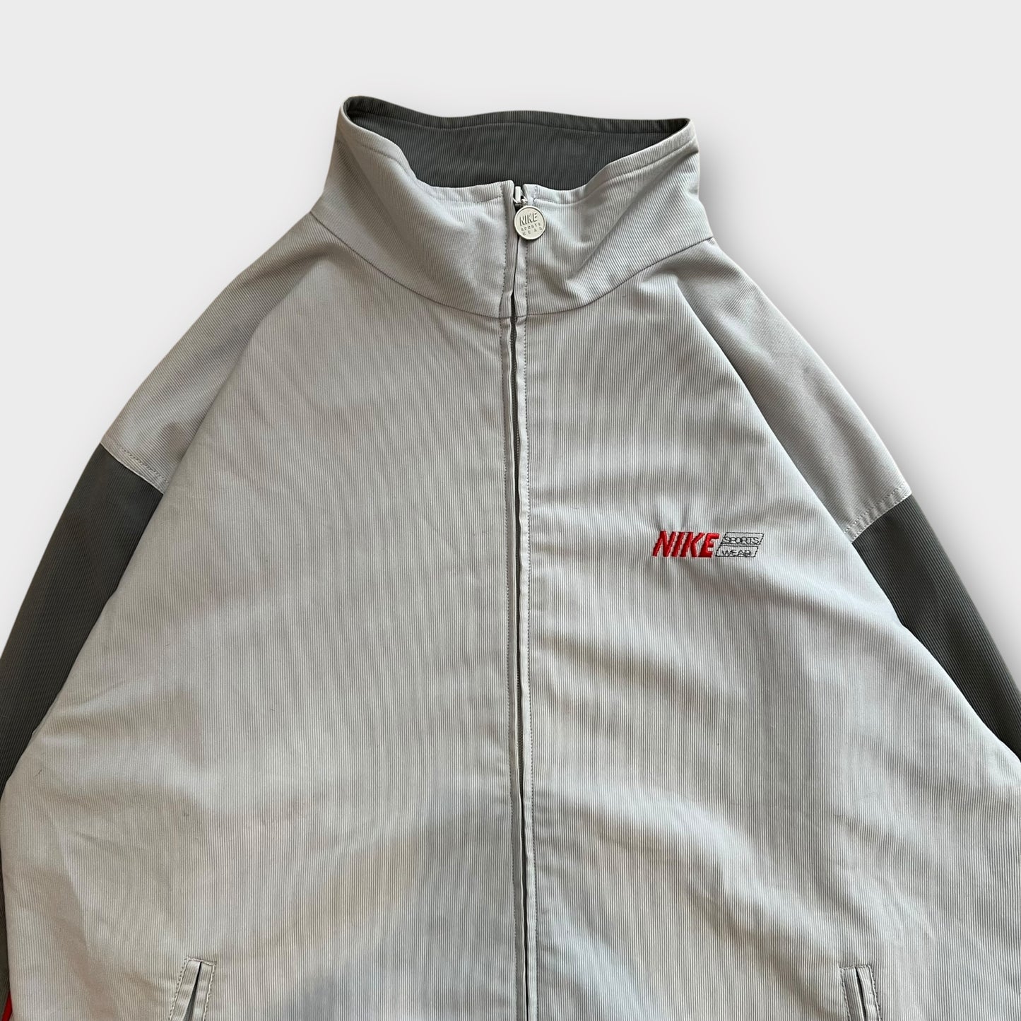Veste Nike vintage 90/00's grise/rouge - XL