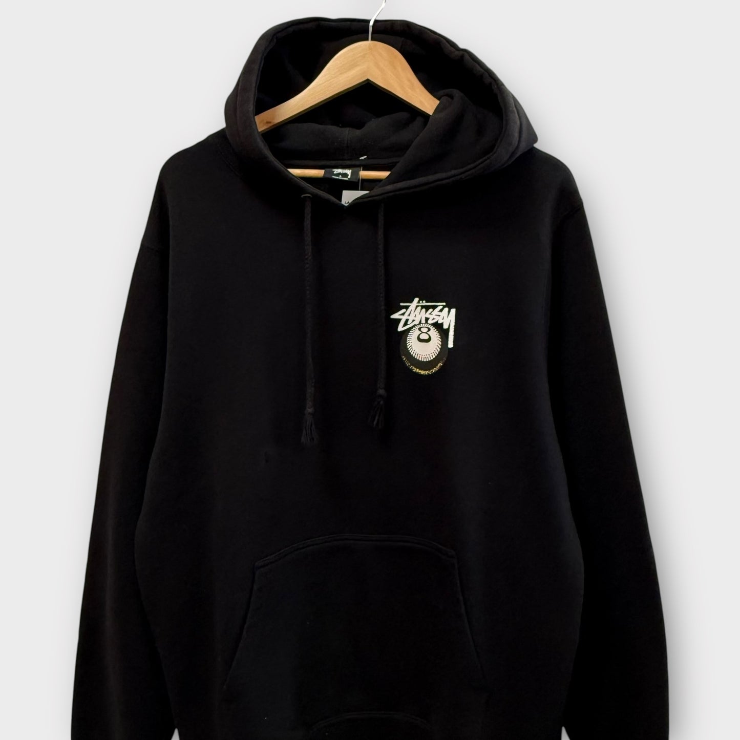 Hoodie Stussy noir 8Ball - L