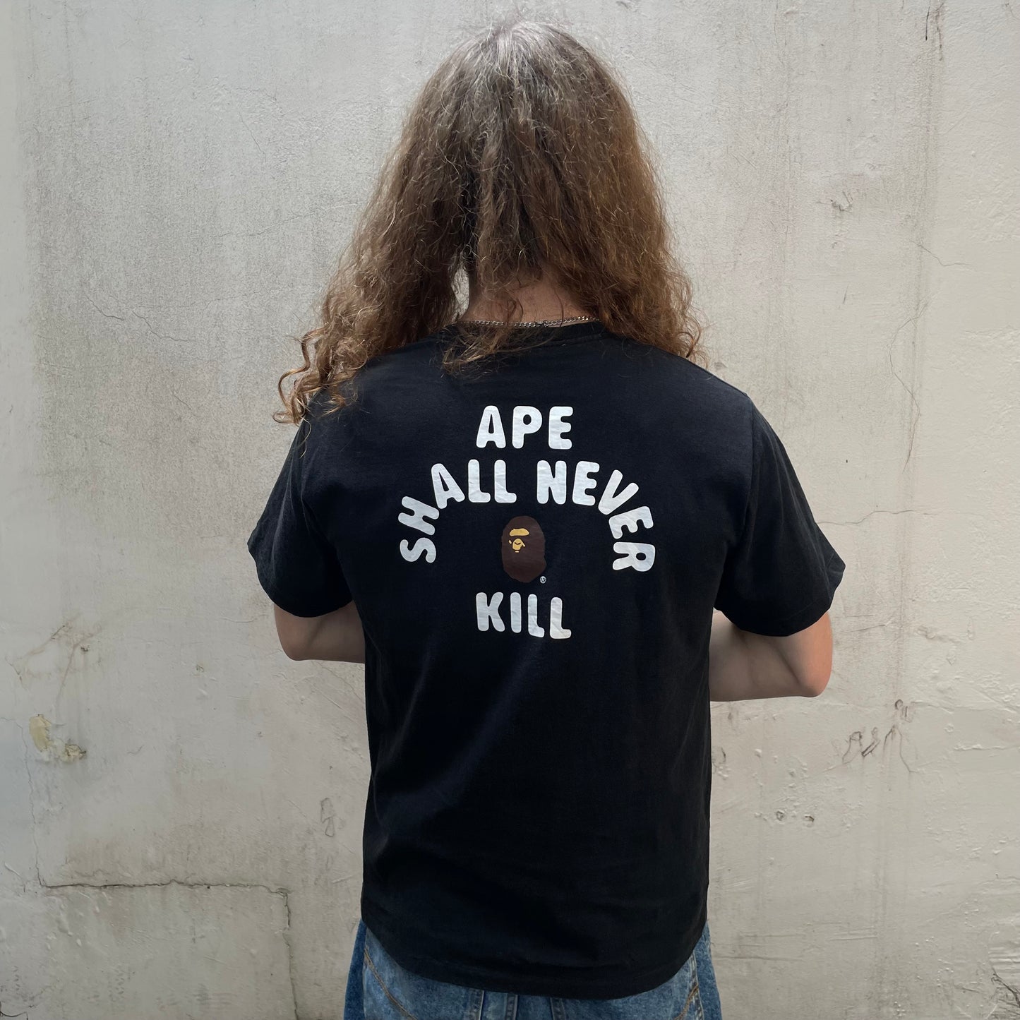T-shirt noir Ape Shall Never Kill - M
