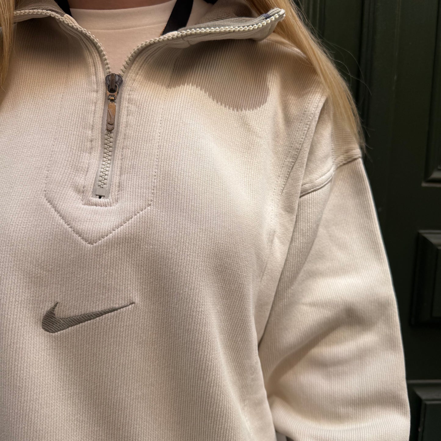 Sweat 1/4 Nike Beige Vintage 90' - M