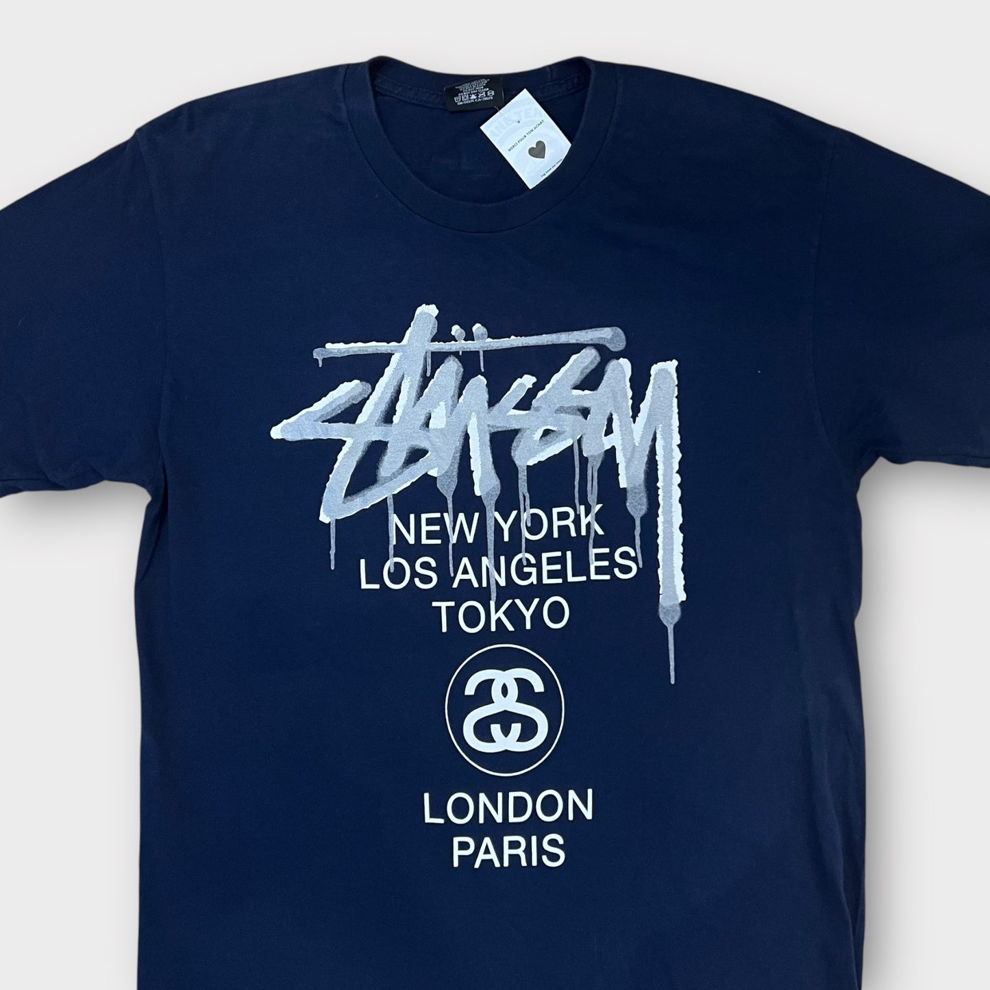 T-shirt Stussy navy New York - M