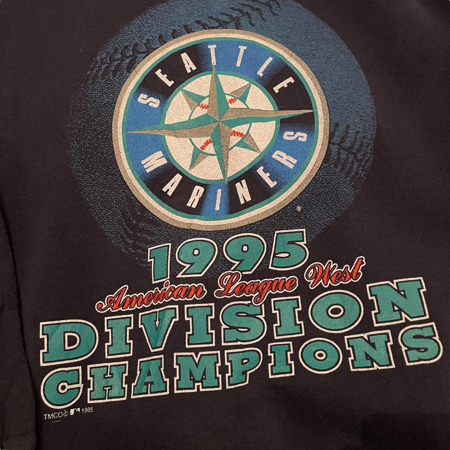 Rare sweat Lee vintage Seattle Mariners de 1995 Made in USA - L