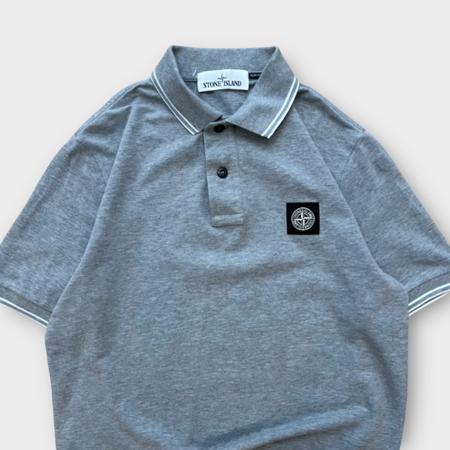 Polo Stone Island gris - s