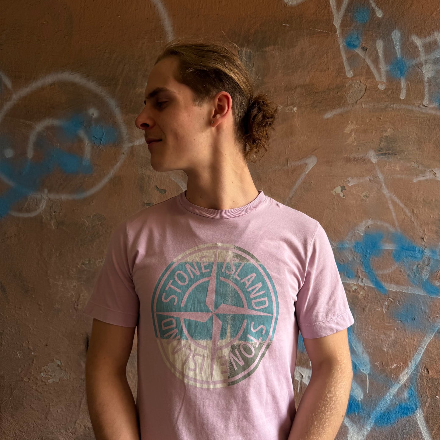 T-shirt Stone Island rose - S