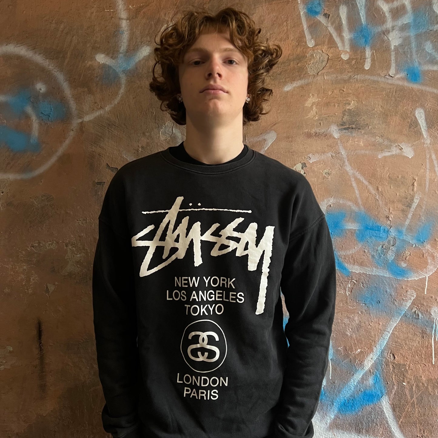 sweat stussy Noir - M