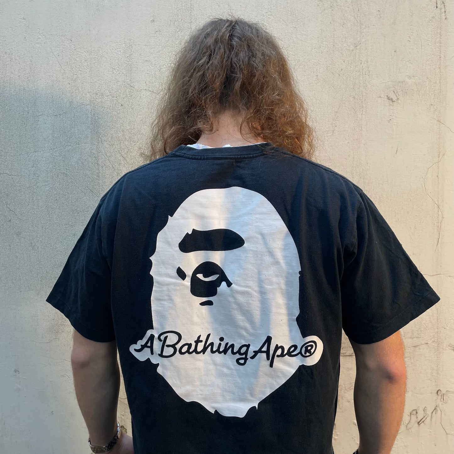 T-shirt Noir Bape A Bathing Ape brodé - L