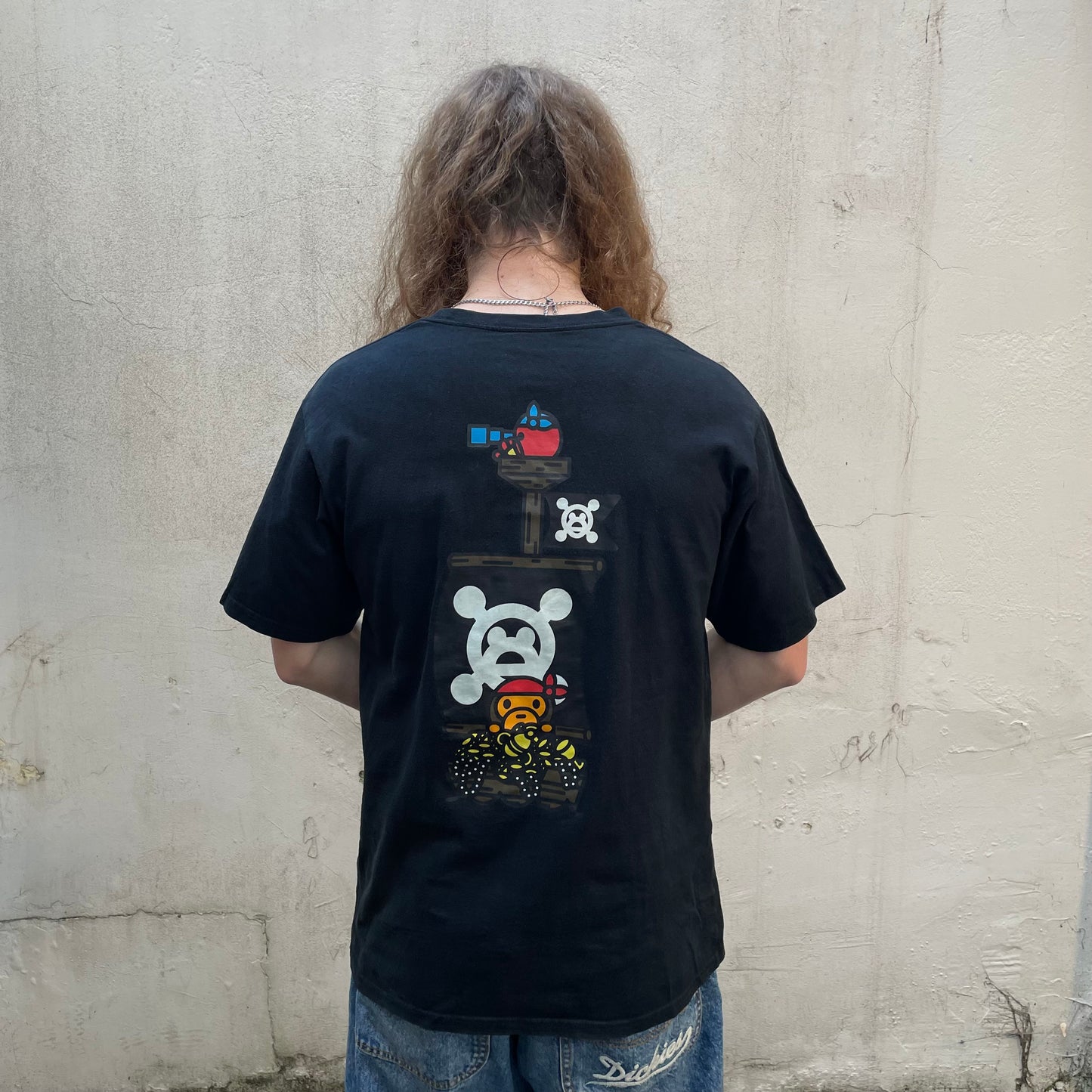 T-shirt Bape noir Pirate Store - S