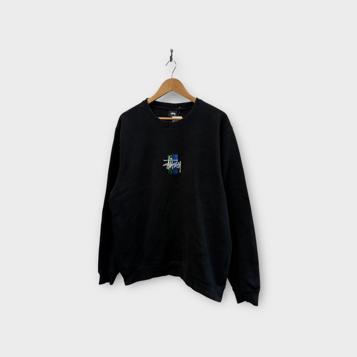 Sweat Stussy noir brodé - L