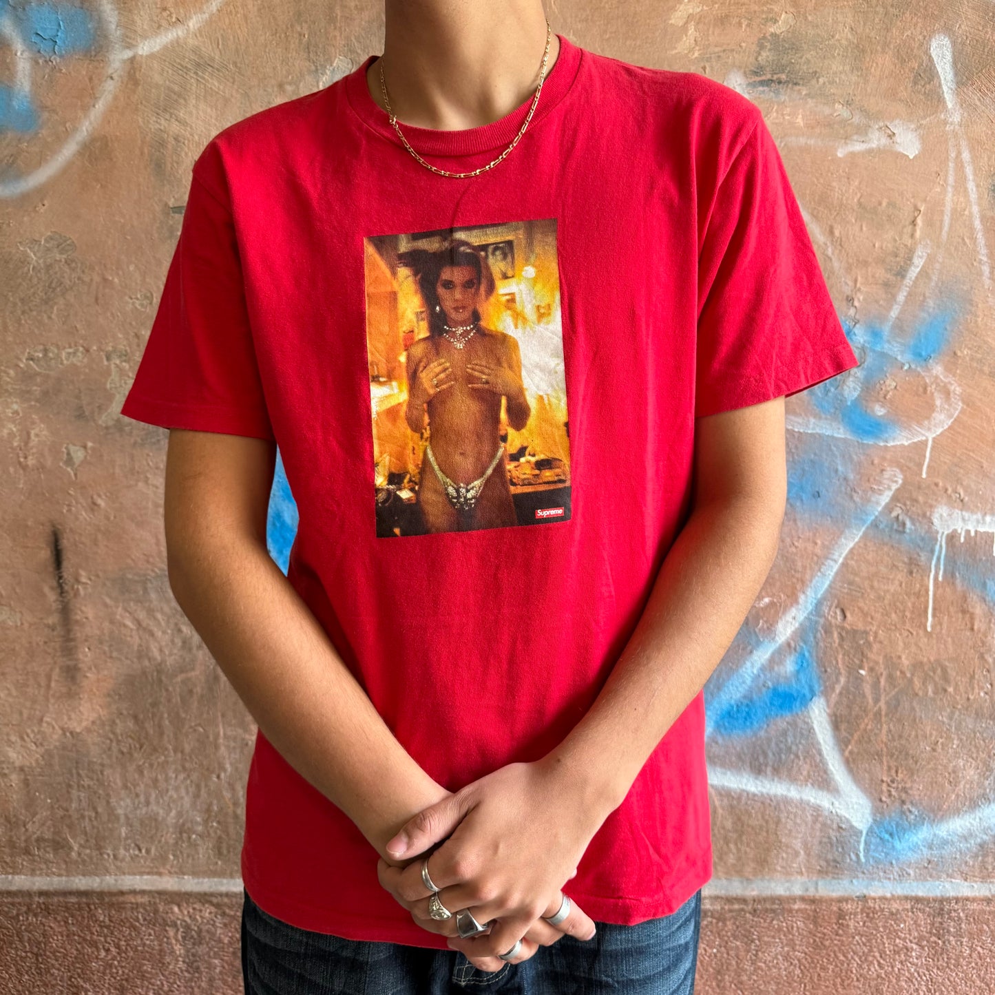 T-shirt Supreme Kim Rouge - M