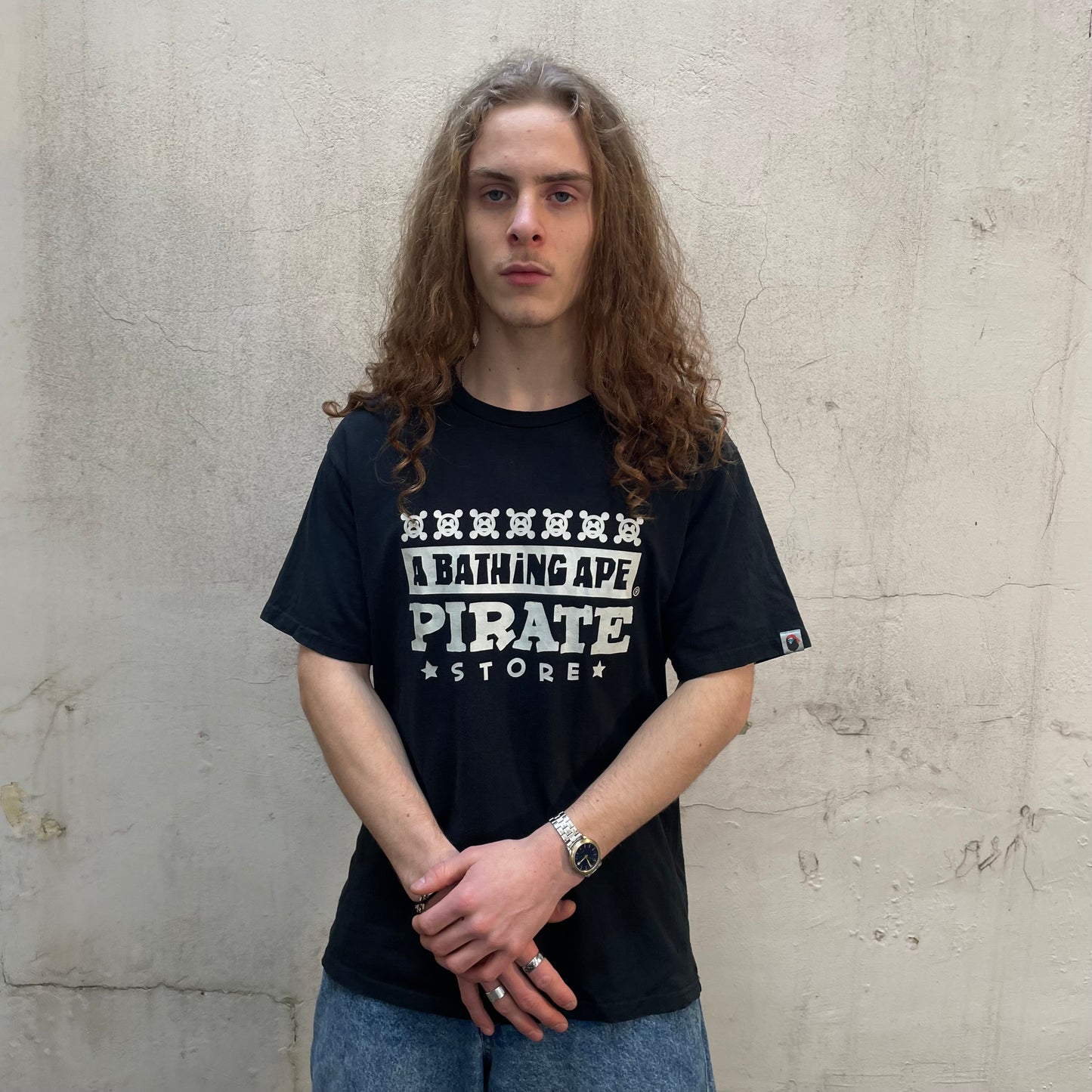 T-shirt Bape noir Pirate Store - S