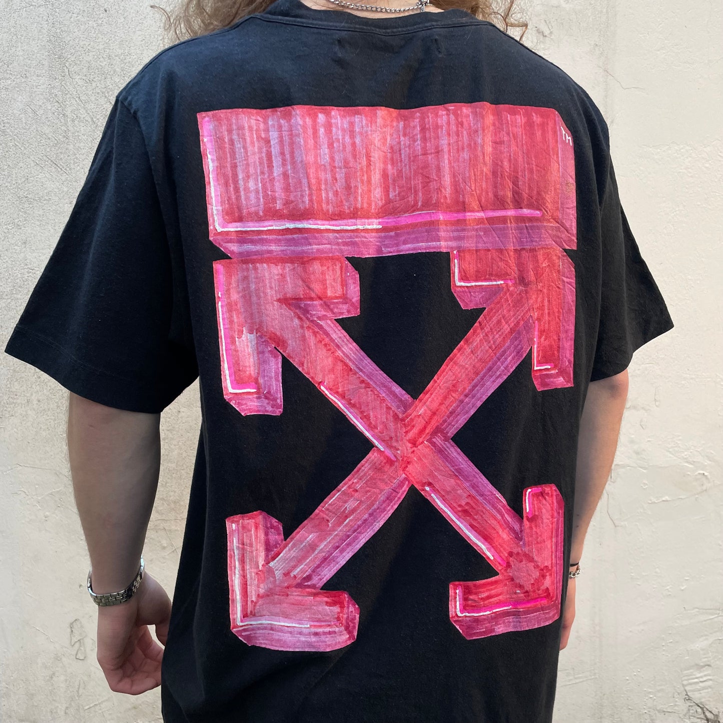 T-shirt Off White Back Arrows Sketch noir - XL