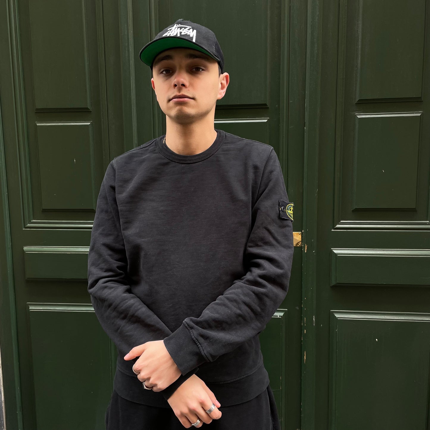 Sweat Stone Island noir - M