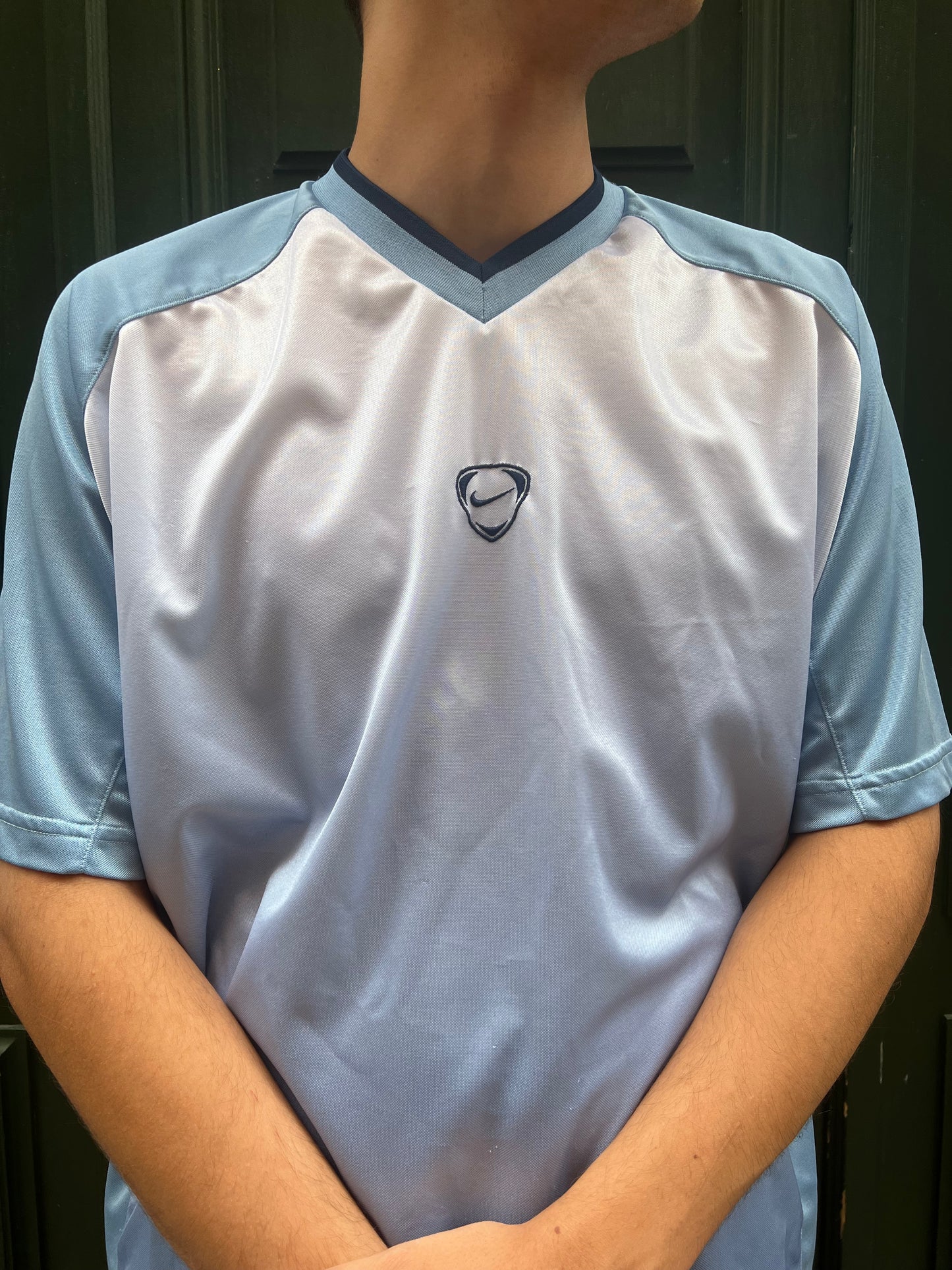 T-shirt Nike team vintage 90's bleu - XL