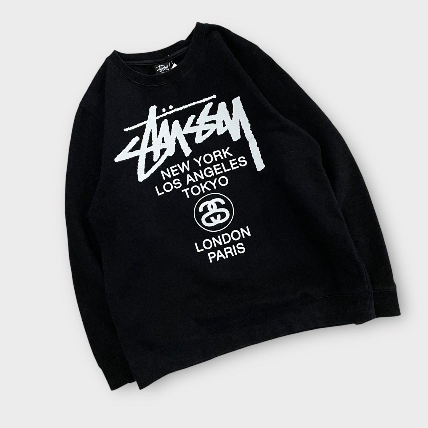 Sweat Stussy WorldTour noir - L
