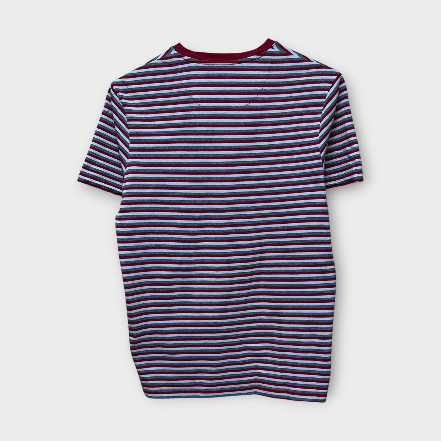 T-shirt Lyle & Scott rayé Rouge Gris Blanc - M