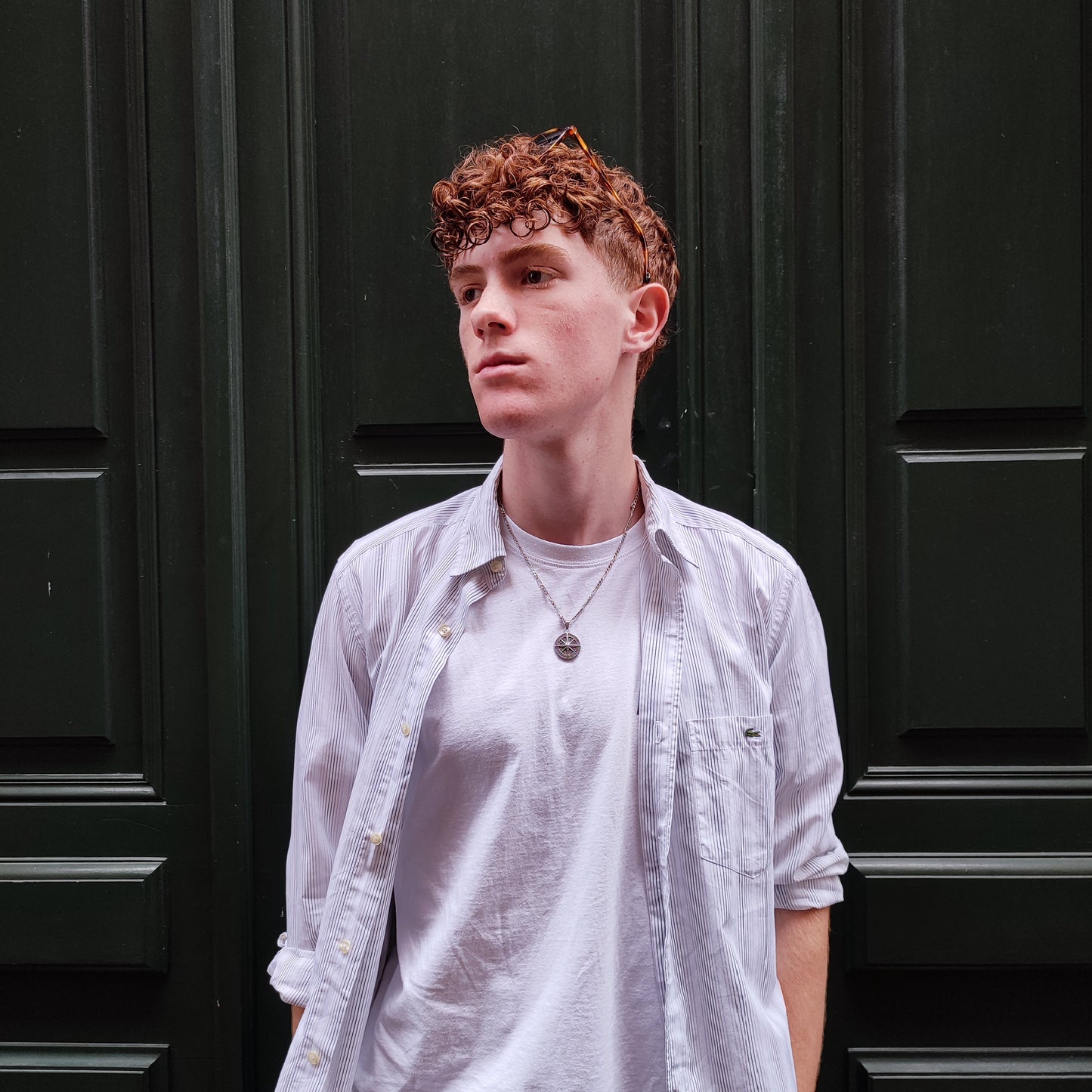 Chemise Lacoste rayé - M