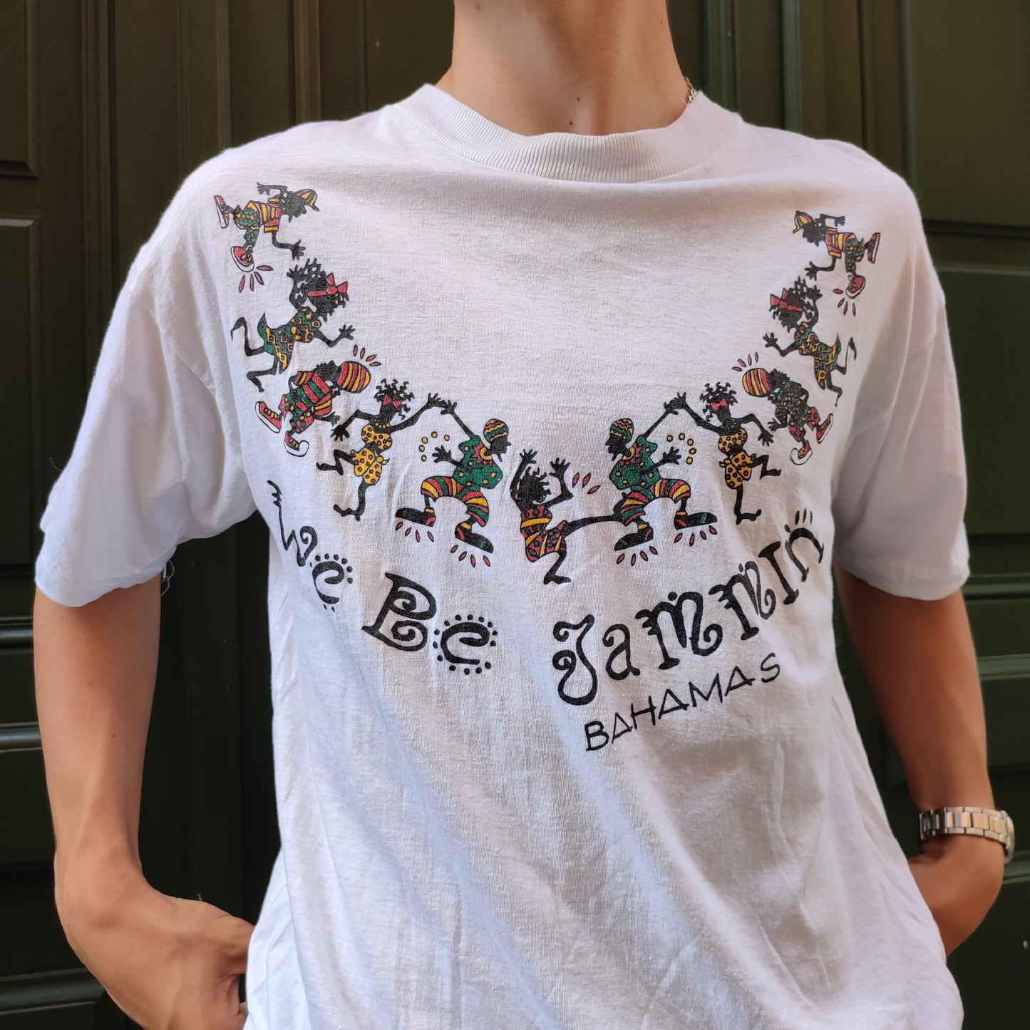 T-shirt vintage single stitch Bahamas 90's - XL