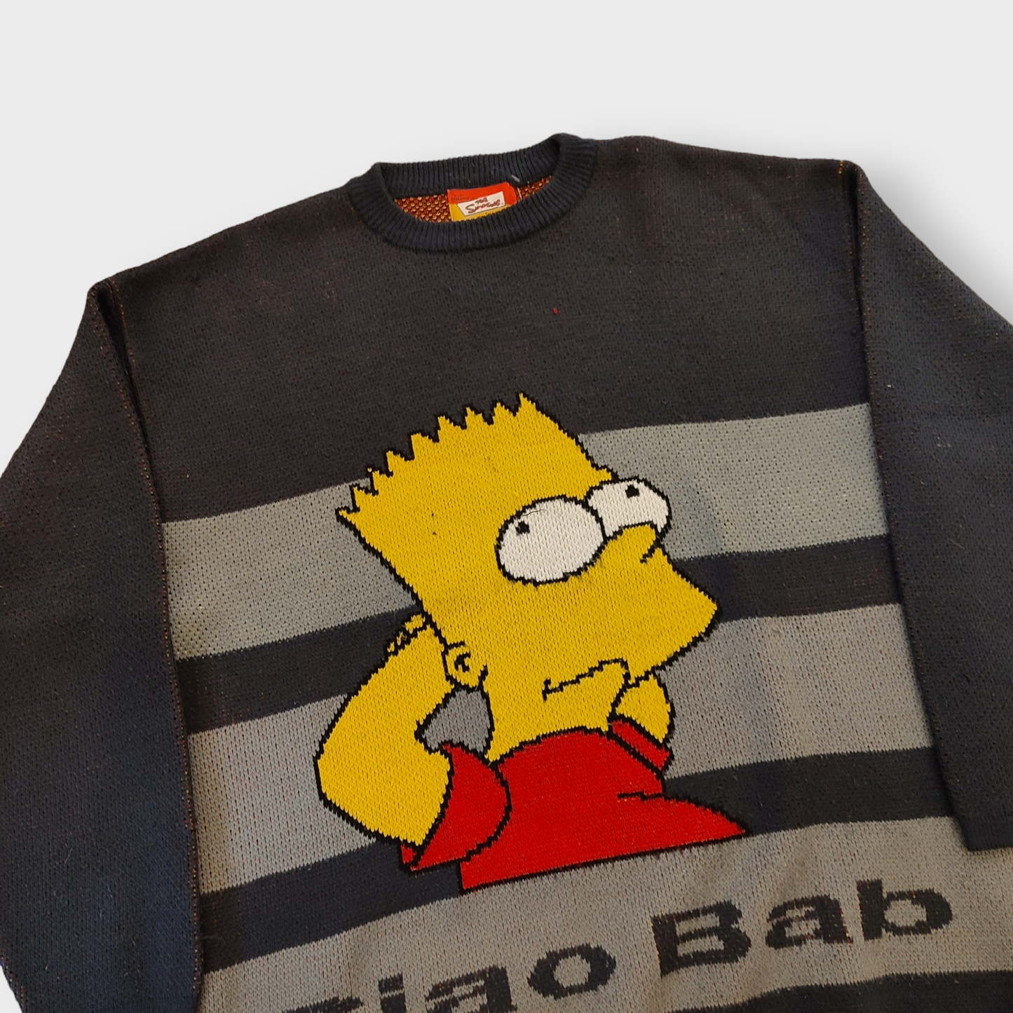 Pull vintage Bart Simpson "Ciao Bab" 00's - XL