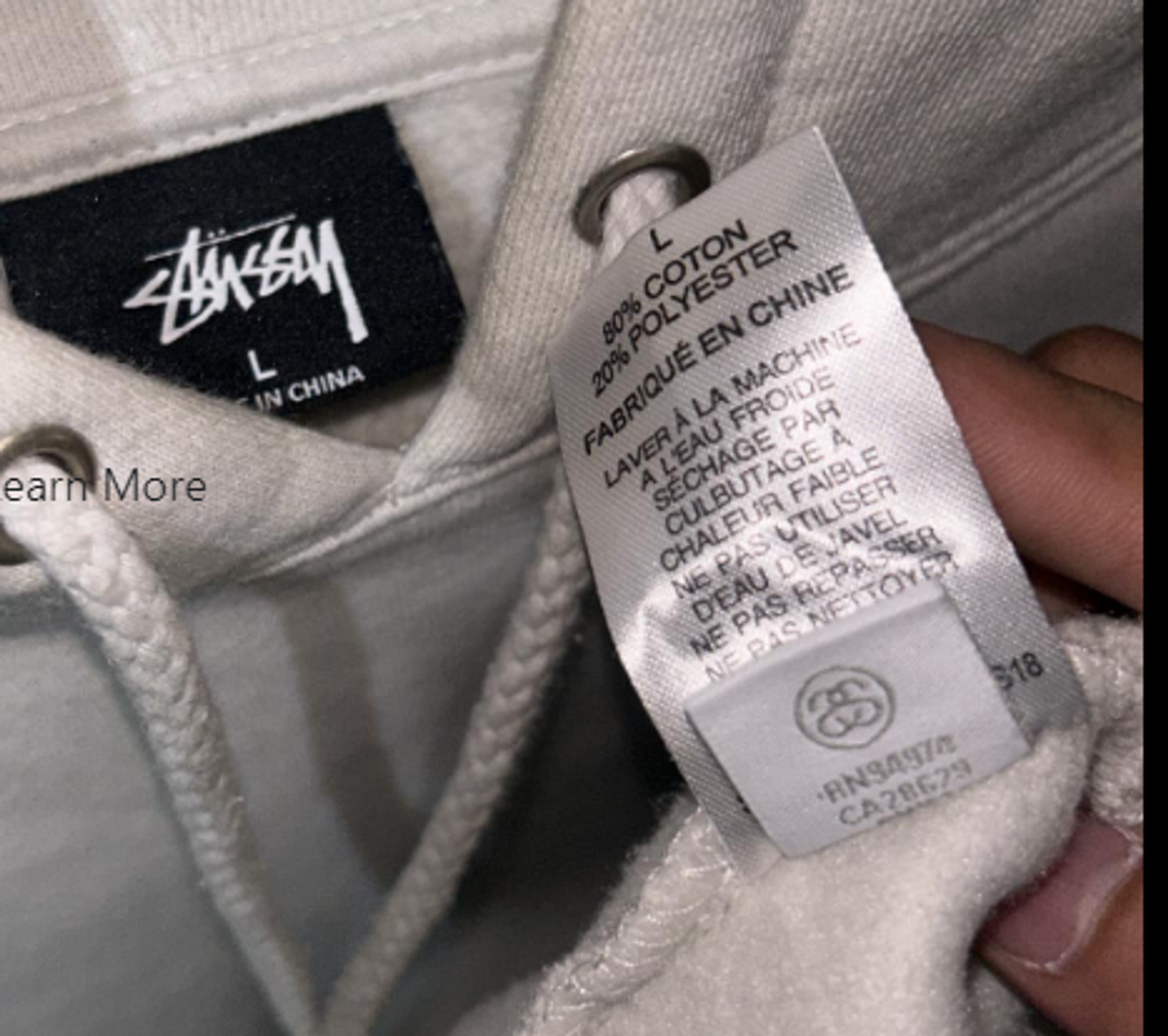 Comment Legit Check et Authentifier un Vrai Sweat Stussy Made In China ? Image