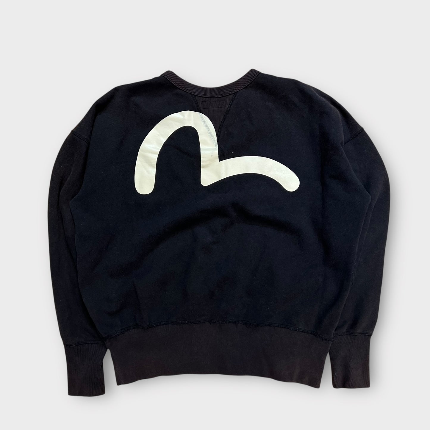 Sweat Evisu noir vintage - XL