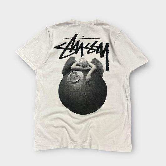 T-Shirt Stussy Angel 8ball Blanc - S